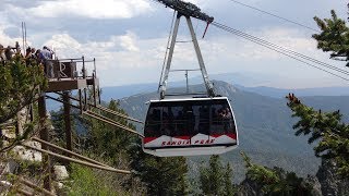 Riding the Sandia Peak Tramway  Full Ride Tour [upl. by Yeltrab]