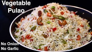 RESTAURANT STYLE PERFECT VEGETABLE PULAO  POPULAR Bengali Veg Pulao Recipe [upl. by Sucirdor]