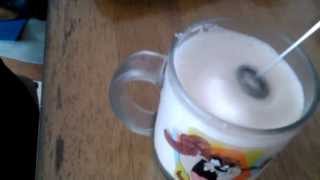 Aerolatte Review Frothing Cold Milk In Under 1 Minute [upl. by Attirehs]