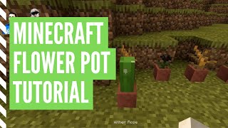 How To Make A FLOWER POT In Minecraft [upl. by Bekaj]